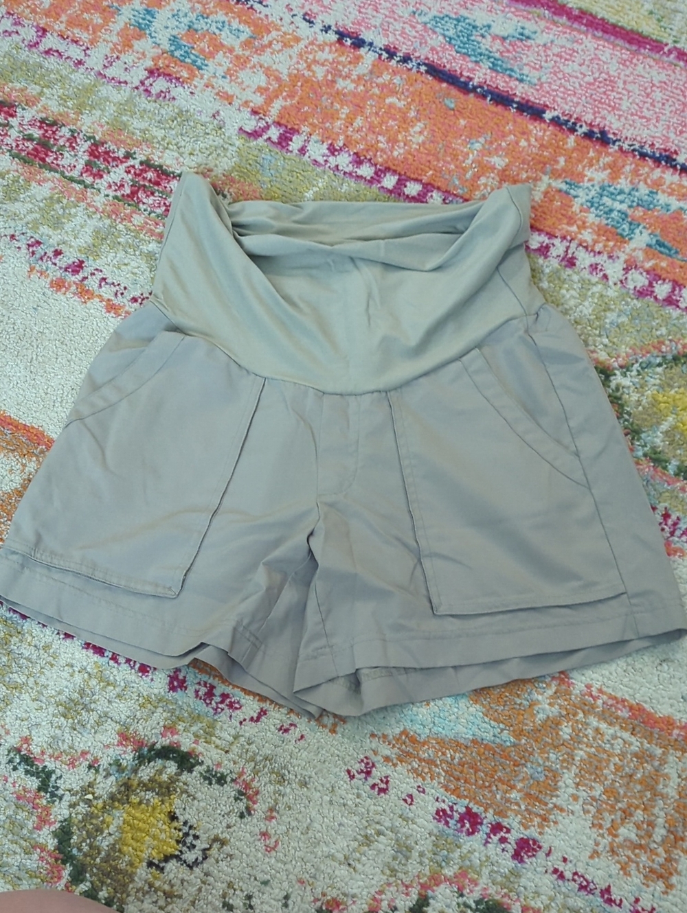 Old Navy Tan Maternity Shorts